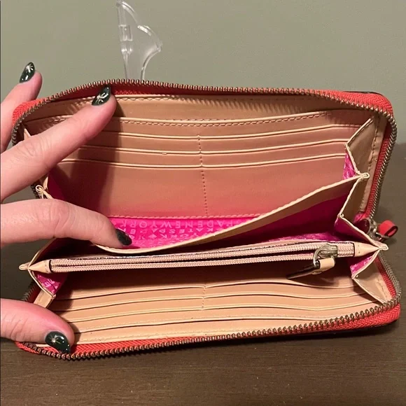 Kate Spade Red Zip-Around Wallet - Picture 8 of 13